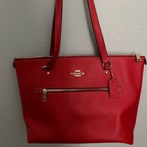 Red Coach Tote
